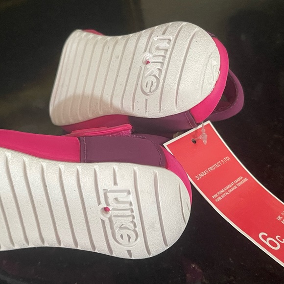 Nike Sunray Protect 3 (TD) Toddler's Sandals Pink Prime-Sangria-White Size 6c - Picture 8 of 15